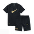 NK Black Shorts Summer Tracksuit