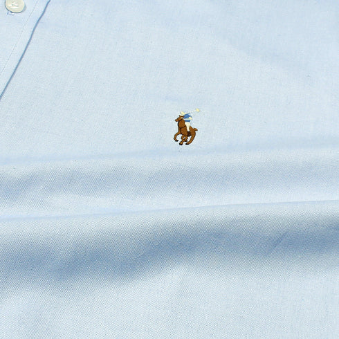 RL Blue embroidered logo Oxford Shirt