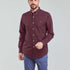 RL Maroon Embroidered logo Oxford Shirt