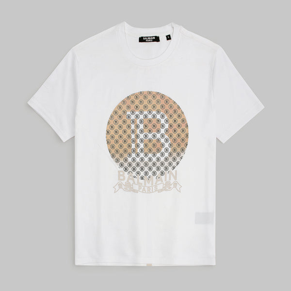 B.L.M.N White FB Premium Printed T-Shirt