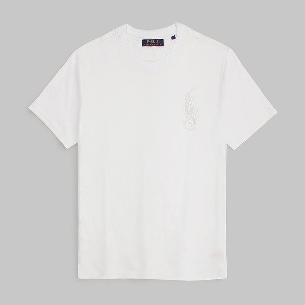RL White BP Embroidered T-Shirt