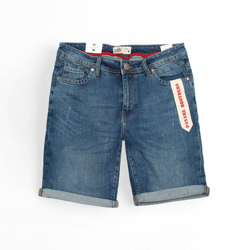 Mid Blue Denim Shorts