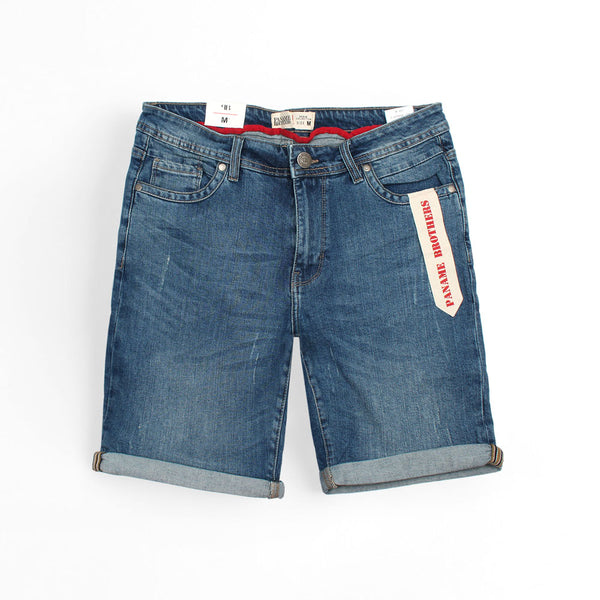Mid Blue Denim Shorts