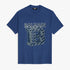 B.L.M.N Royal Blue Premium Printed T-Shirt