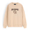 TH Warm Ivory Towel Embroidered Sweatshirt