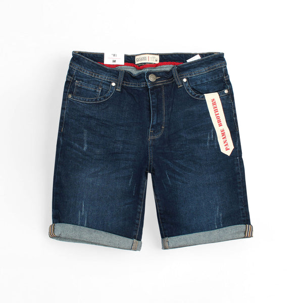 Dark Blue Denim Shorts