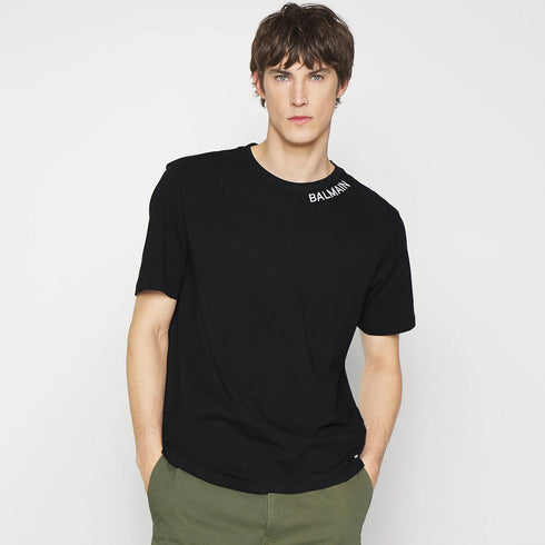 B.L.M.N Black Embroidered Logo T-Shirt