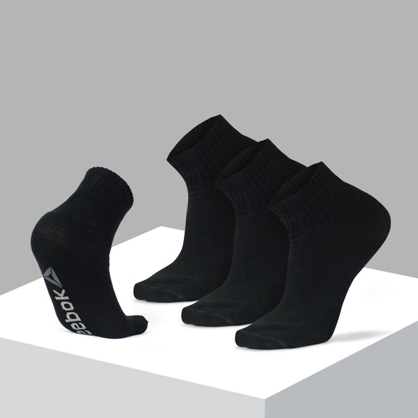 Reebok Ankle Socks Pack of 3 Black