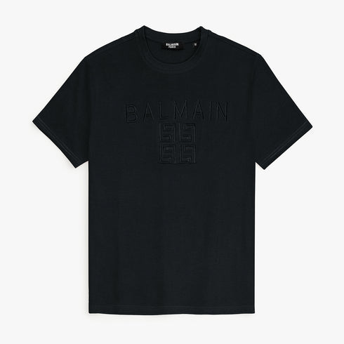 B.L.M.N Black Embroidered Premium T-Shirt