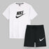 NK White Shorts Summer Tracksuit