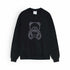 Moschino Black Embroidered Sweatshirt