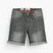 Medium Grey Faded Denim Shorts