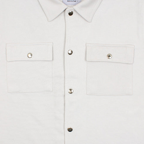 ZR Regular Fit Overshirt - Pearl White