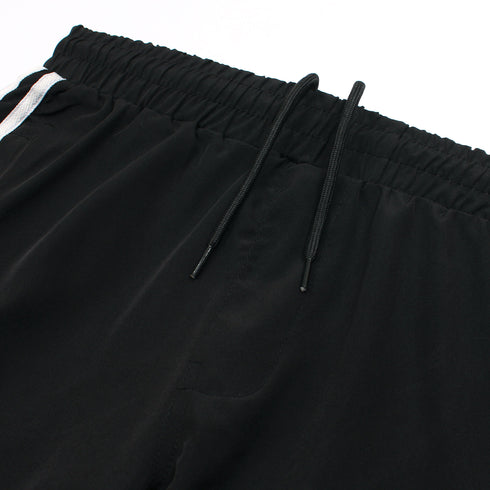 ADI Black Cotton Jersey Trouser