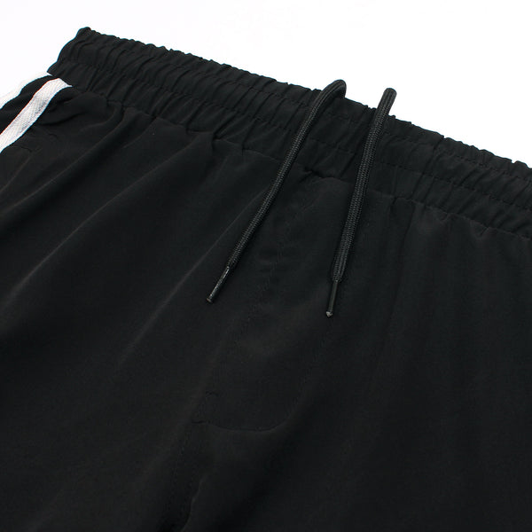 ADI Black Cotton Jersey Trouser