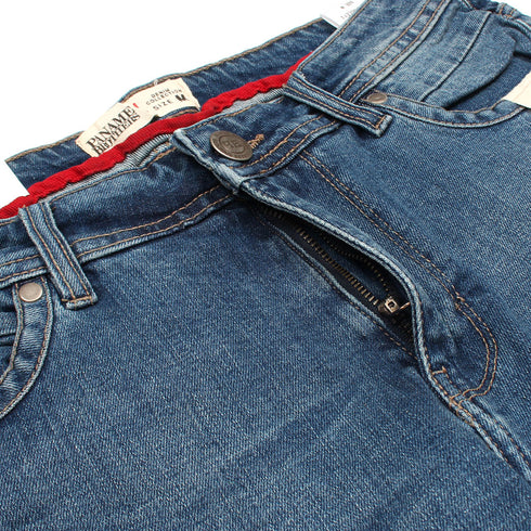 Mid Blue Denim Shorts