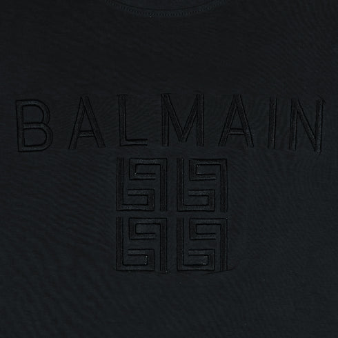 B.L.M.N Black Embroidered Premium T-Shirt