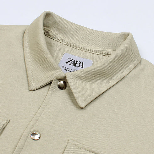 ZR Regular Fit Overshirt - Beige