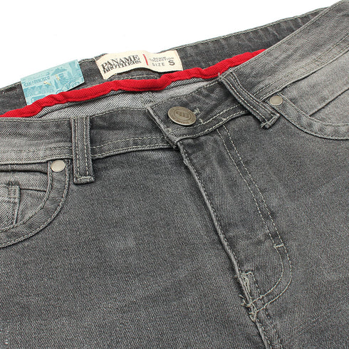 Medium Grey Faded Denim Shorts