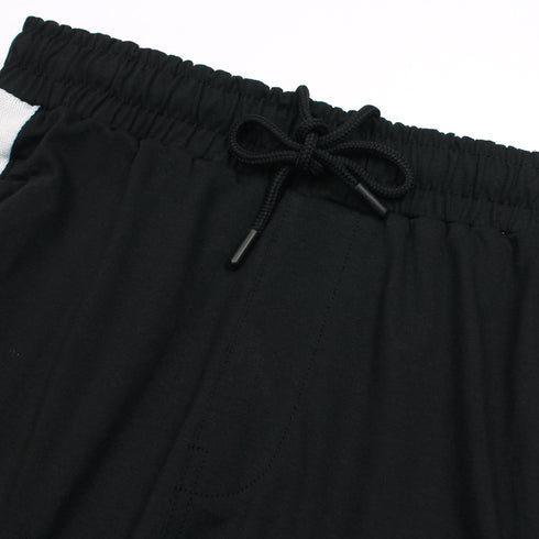 NK Black Cotton Jersey Trouser
