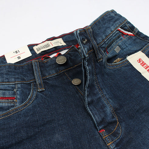 Dark Denim Shorts Faded