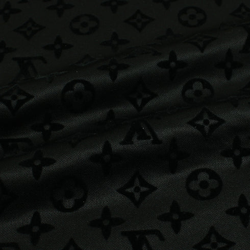 LV Black Upside Down Flock Sweatshirt