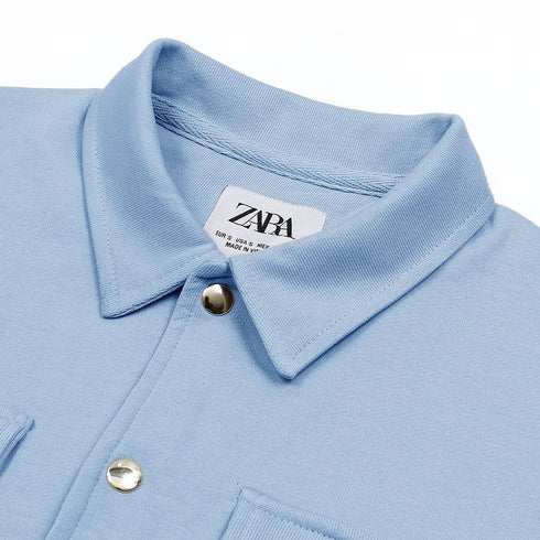 ZR Regular Fit Overshirt - Ice Blue