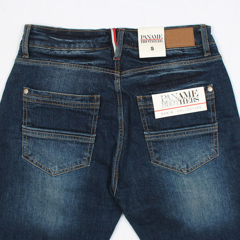 Dark Denim Shorts Faded