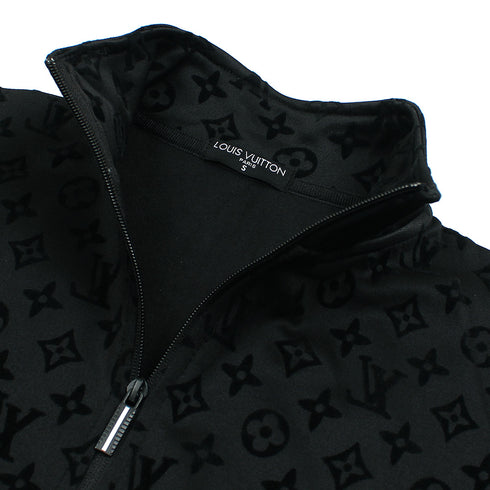 L.V Mirror Flock Zipper