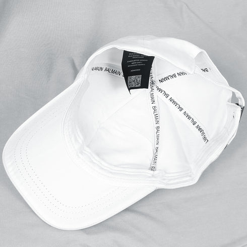 Balmain White Basic Cap