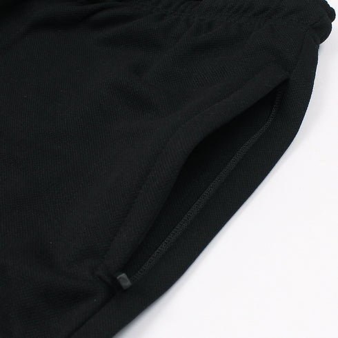 ZR Black Cotton Pique Z Trouser