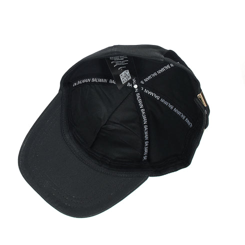 Balmain Black Basic Logo Cap