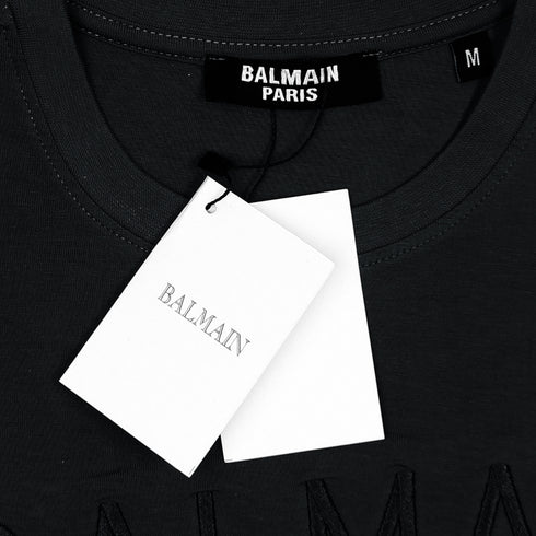 B.L.M.N Black Embroidered Premium T-Shirt