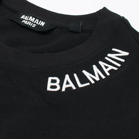 B.L.M.N Black Embroidered Logo T-Shirt
