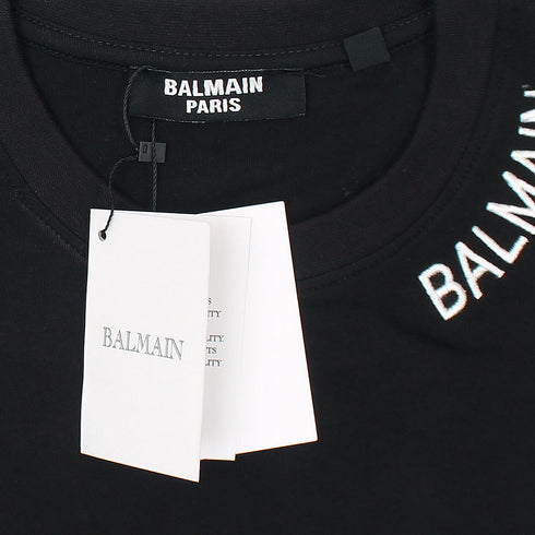 B.L.M.N Black Embroidered Logo T-Shirt