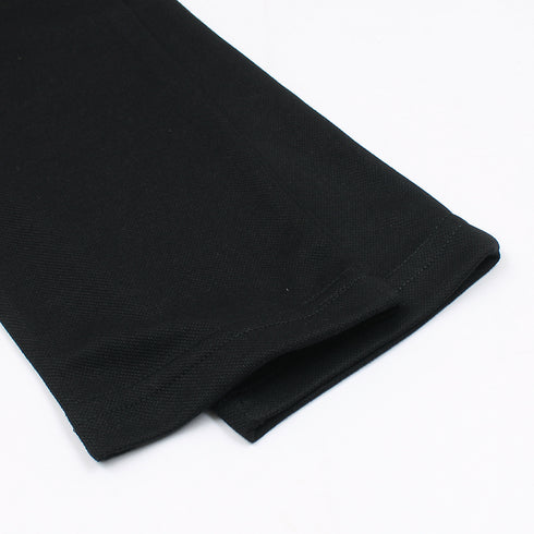 ZR Black Cotton Pique Z Trouser