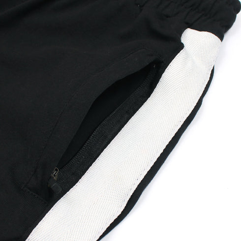 NK Black Cotton Jersey Trouser