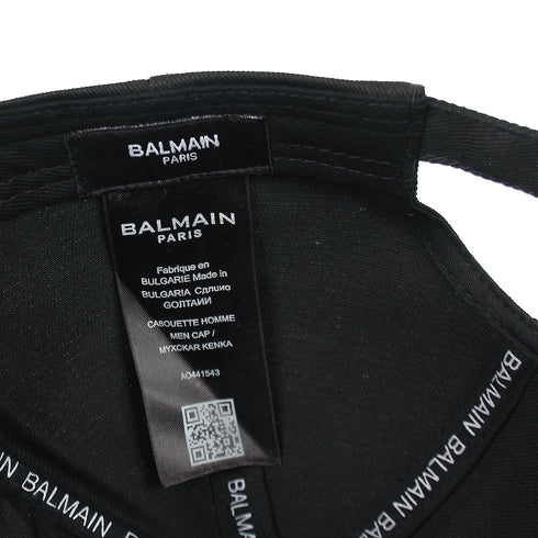 Balmain Black Basic Cap