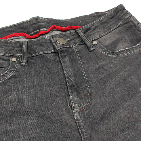 Dark Grey ripped Denim Shorts