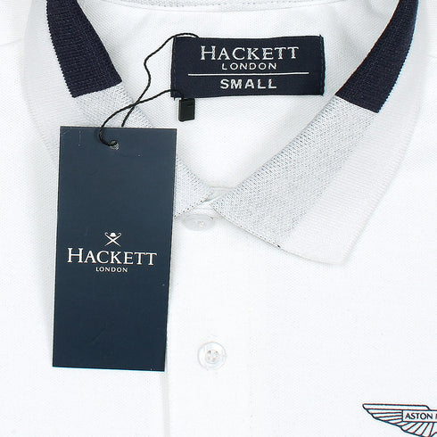 Hackett London Premium White Polo Shirt