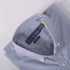 RL White & Blue Line Stripe Embroidered logo Oxford Shirt