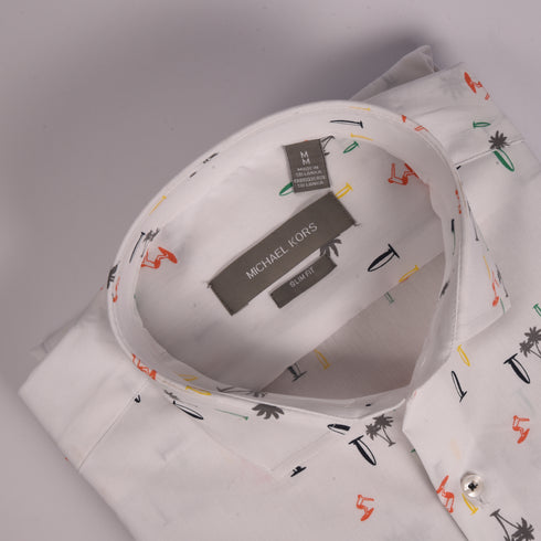 MK White T Floral Shirt