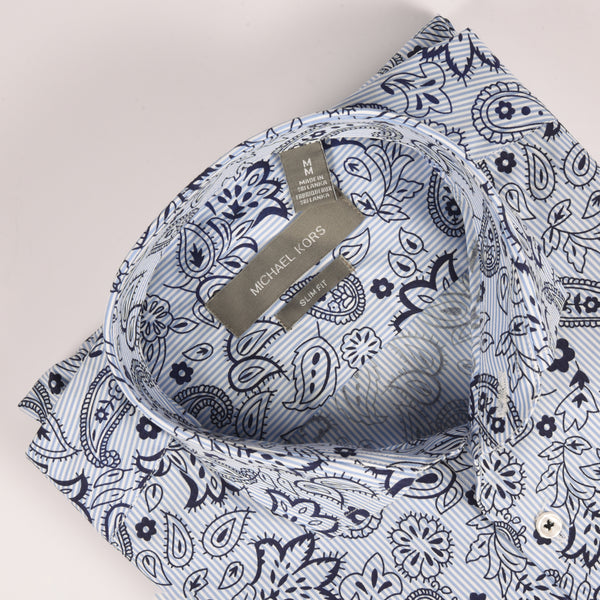 MK Blue Printed Shirt