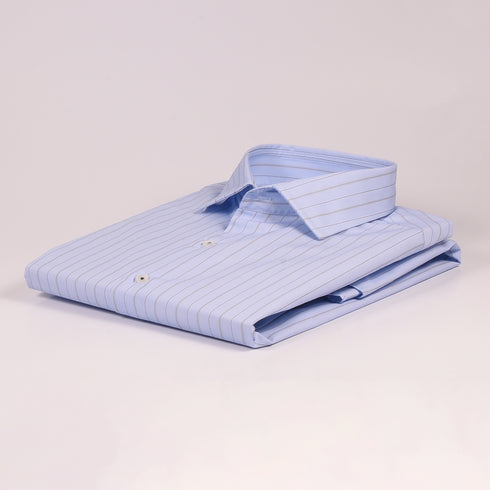 ZR Blue Narrow Stripes Shirt