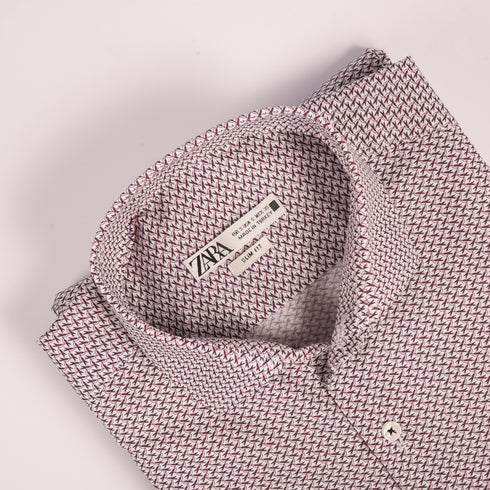 ZR Plum Printed Shirt