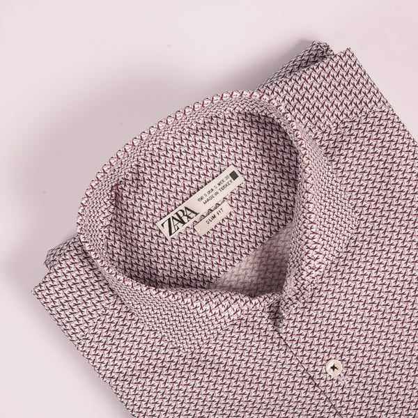ZR Plum Printed Shirt