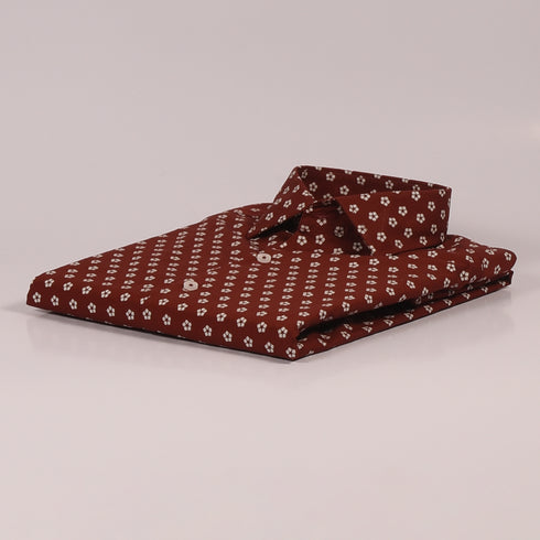 ZR Red Mini-Floral Shirt