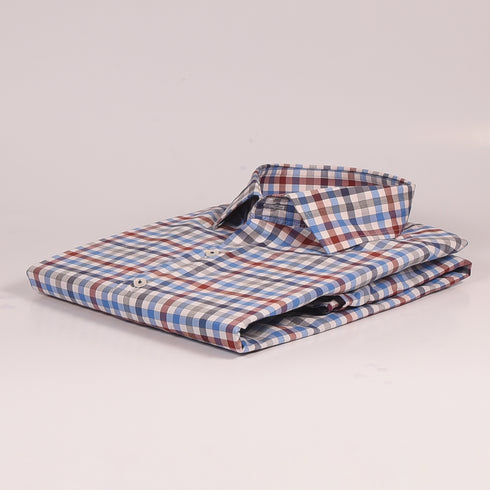 MK Red & Blue Quard Checkered Shirt