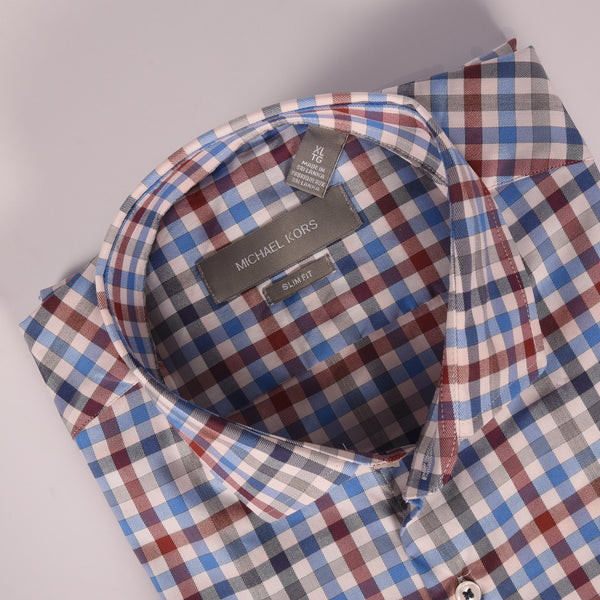 MK Red & Blue Quard Checkered Shirt