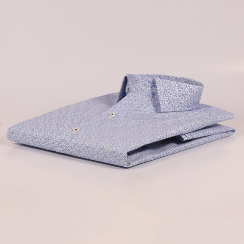 ZR Sky Blue Printed Shirt